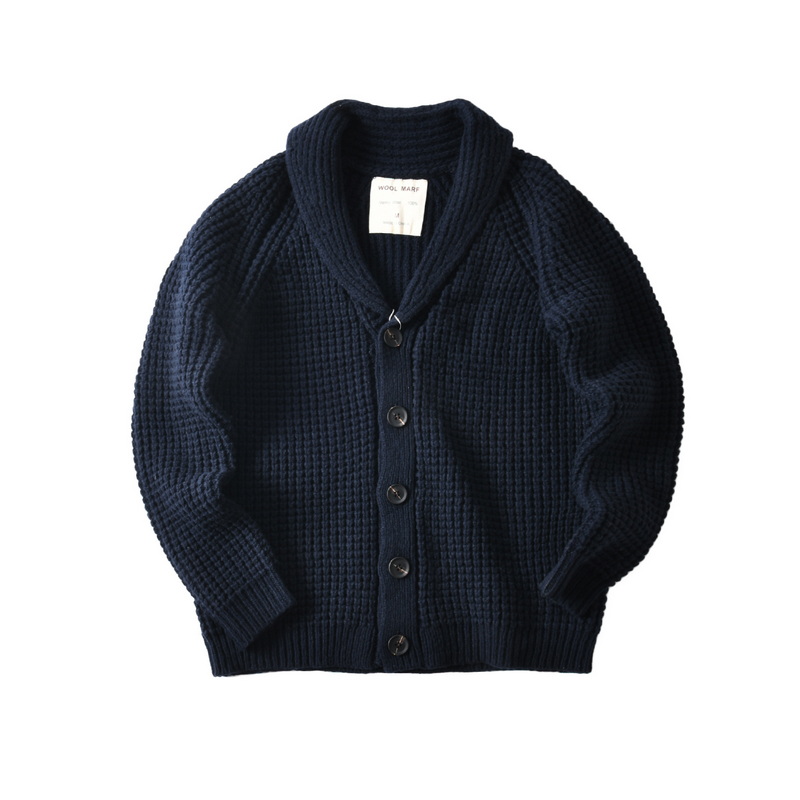 Wool Blend Coat - 남성용 유럽 빈티지 100% 울 청키