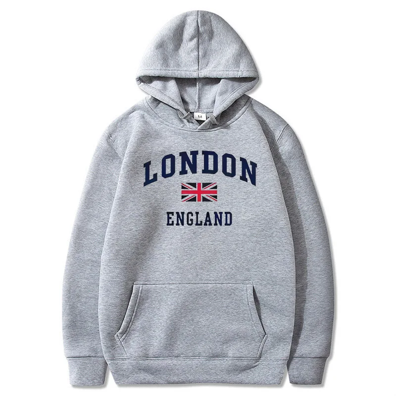Winter Clothing London - 런던 잉글랜드 후드티 남성용 후드 티셔츠