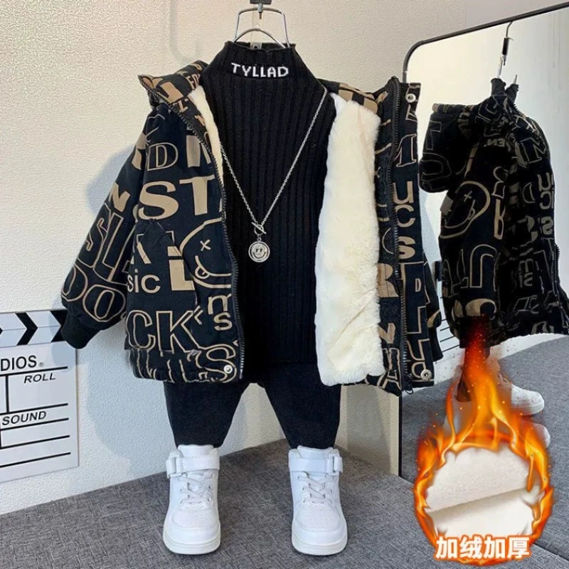 Winter Clothing Drawing For Kids - 소년 코트 재킷 오버코트 코튼 2026
