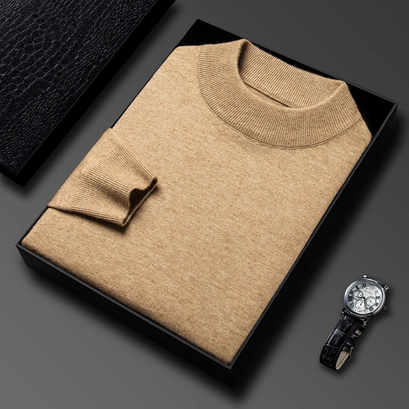 Winter Clothing Brands - 하프 터틀넥 니트 스웨터 새로운 가을/겨울