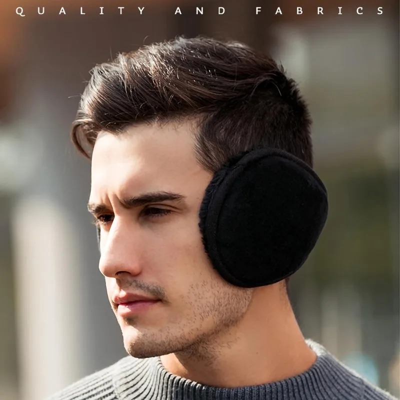 Ear Muff Foldable - 겨울철 남녀공용 대형 접이식 폴라플리스 귀마개