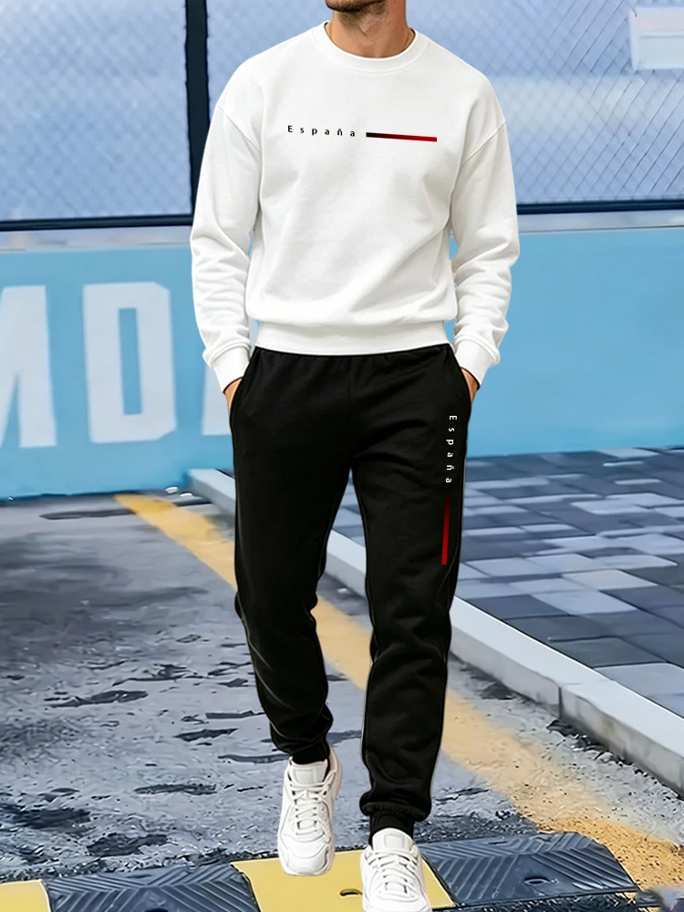 Winter Clothing Sale - 핫세일 트랙슈트 남성 캐주얼 O넥 풀오버