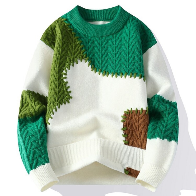Quality Winter Clothing - 남성용 O넥 풀오버, 겨울 니트 스웨터,