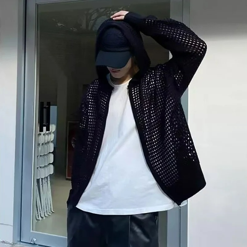 Wool Blend Coat - 2026 남성 캐주얼 할로우 코트 통기성