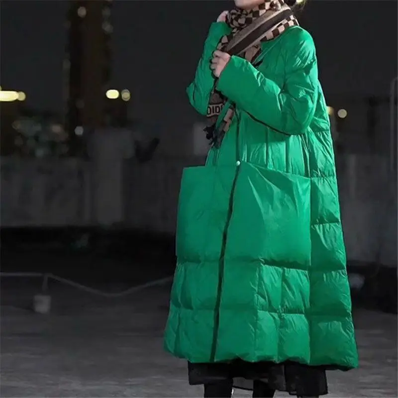 Winter Clothing Brands - 여성용 오버사이즈 롱 다운 재킷, 큰