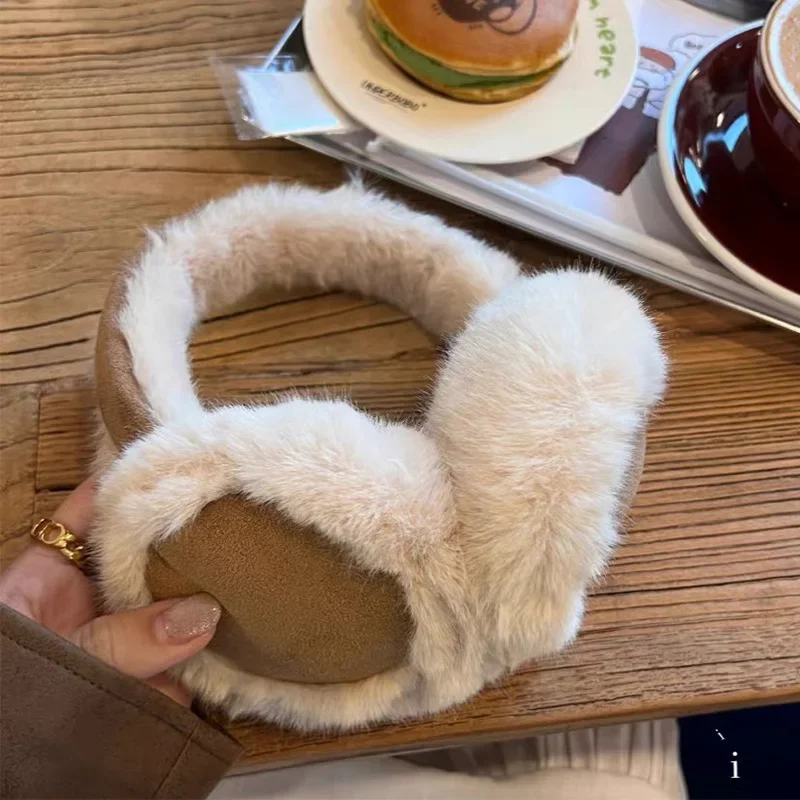 Ear Muff Foldable - 패션 플러시 귀마개 접이식 두꺼운 울