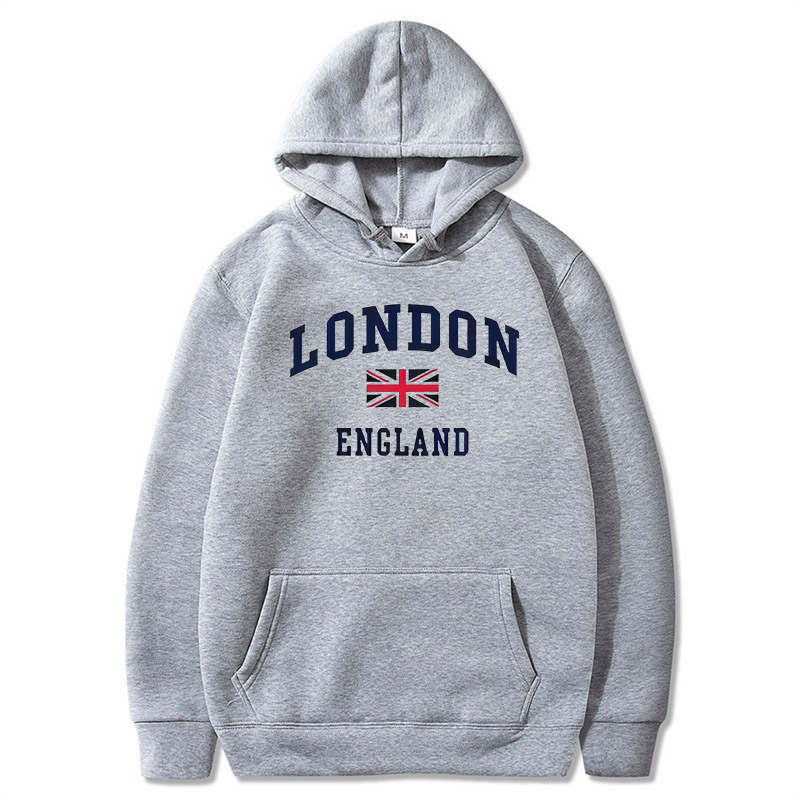 Winter Clothing London - 런던 잉글랜드 후드티 남성용 후드 티셔츠