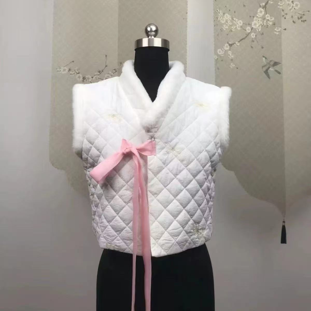 겨울 한복 조끼 여성용 전통 한국 의상 고급 빈티지 민 - Winter Clothing Looks 리뷰 및 가격