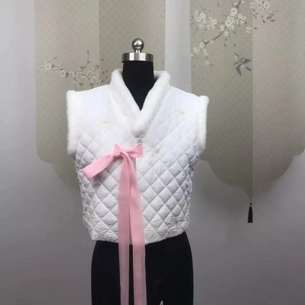겨울 한복 조끼 여성용 전통 한국 의상 고급 빈티지 민 - Winter Clothing Looks 리뷰 및 가격