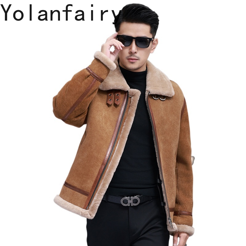 YOLANFAIRY 고품질 진짜 양가죽 재킷 남성 겨울 - Quality Winter Clothing 리뷰 및 가격