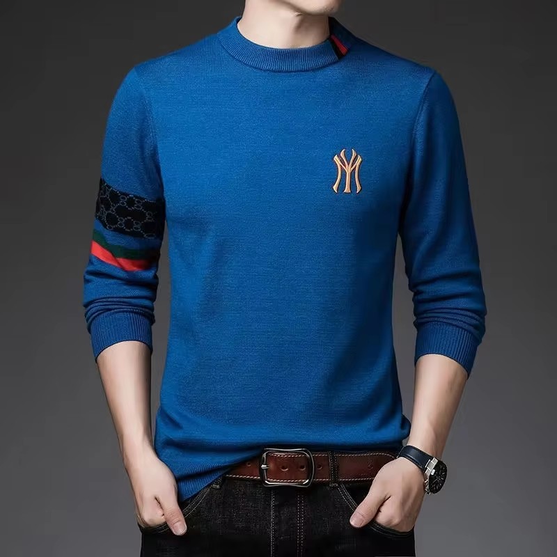 프리미엄 럭셔리 디자이너 브랜드 자수 스웨터 남성 라운 - Winter Clothing Brands 리뷰 및 가격
