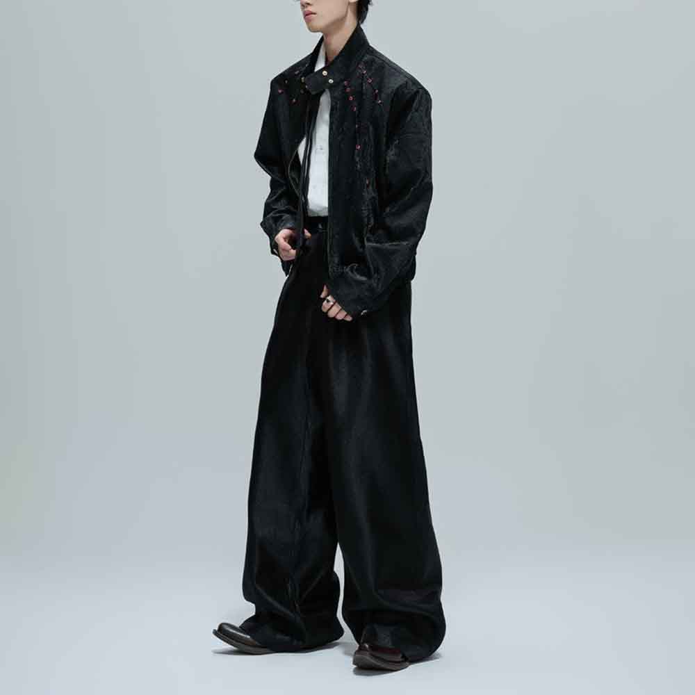 남성 가을 재킷 파이톤 텍스처 보석 장식 재킷 스트리트 - Winter Clothing Jewel 리뷰 및 가격