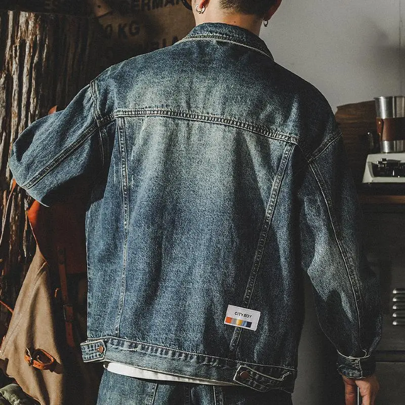 남성용 루즈 데님 재킷, 카고 카우보이 코트, 하이 퀄 - Quality Winter Clothing 리뷰 및 가격