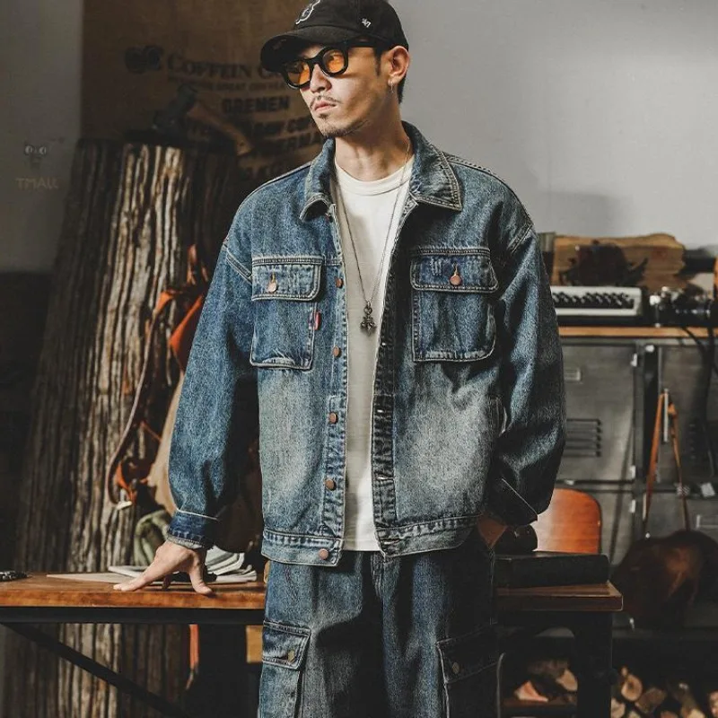 남성용 루즈 데님 재킷, 카고 카우보이 코트, 하이 퀄 - Quality Winter Clothing 리뷰 및 가격