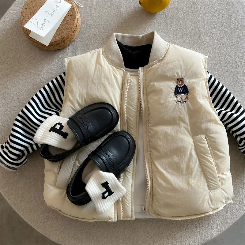 남아 여아 아동복 자수 면 조끼 2024년 유행 예쁜  - Winter Clothing Looks 리뷰 및 가격