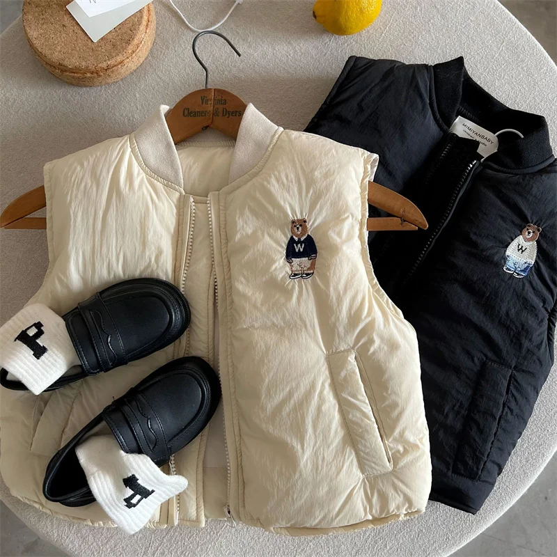 남아 여아 아동복 자수 면 조끼 2024년 유행 예쁜  - Winter Clothing Looks 리뷰 및 가격
