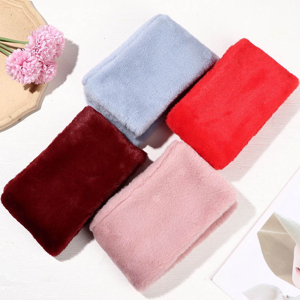 솔리드 컬러 가짜 토끼 모피 플러시 우아한 목도리 스카 - Winter Clothing Accessories 리뷰 및 가격