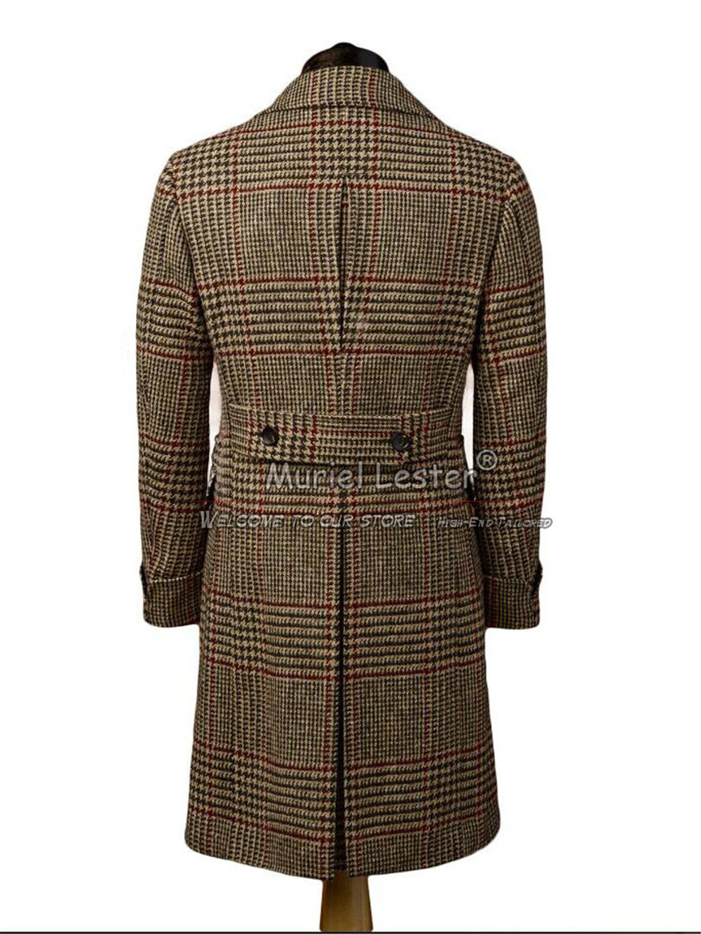 남성용 영국 스타일 세트 재킷, 트위드 울 혼방 트렌치 - Wool Blend Coat 리뷰 및 가격