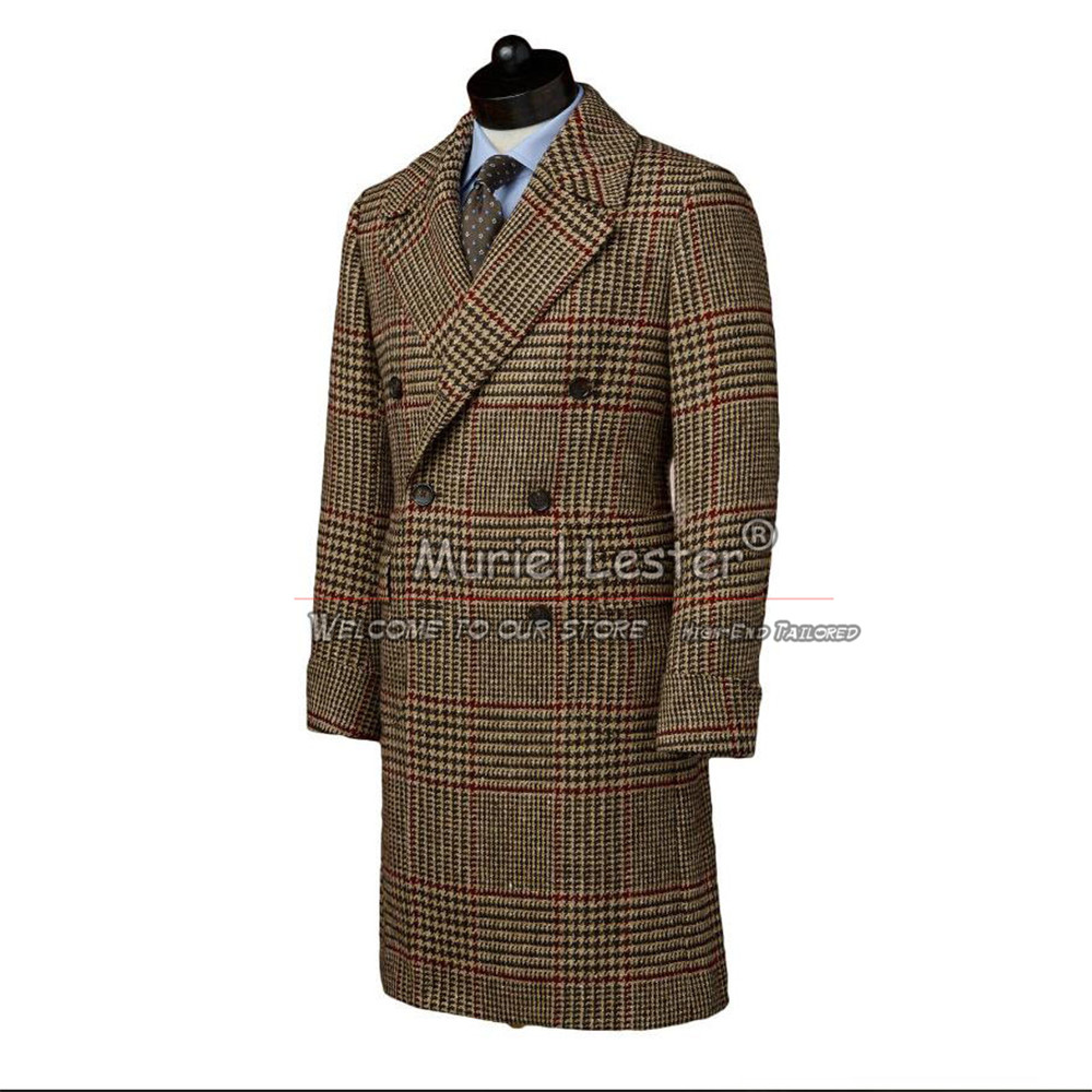 남성용 영국 스타일 세트 재킷, 트위드 울 혼방 트렌치 - Wool Blend Coat 리뷰 및 가격