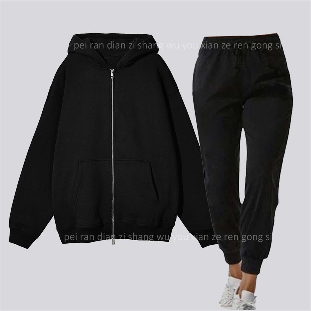 빈 지퍼 카디건 여성용 후드와 스웻팬츠 투피스 의상,  - Quality Winter Clothing 리뷰 및 가격