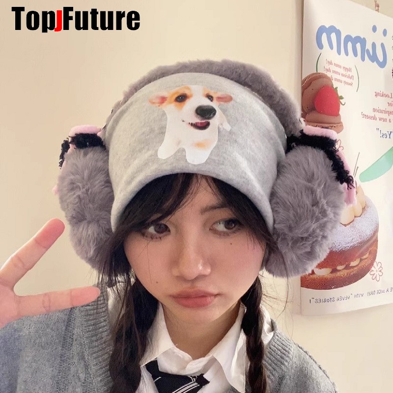 하라주쿠 Y2k 귀여운 달콤한 로리타 활 모피 귀 따뜻 - Ear Muff Foldable 리뷰 및 가격