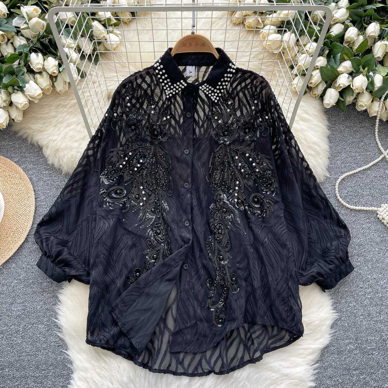 여성용 샤이니 버튼 셔츠, 긴팔 상의, 디자이너 여성복 - Quality Winter Clothing 리뷰 및 가격