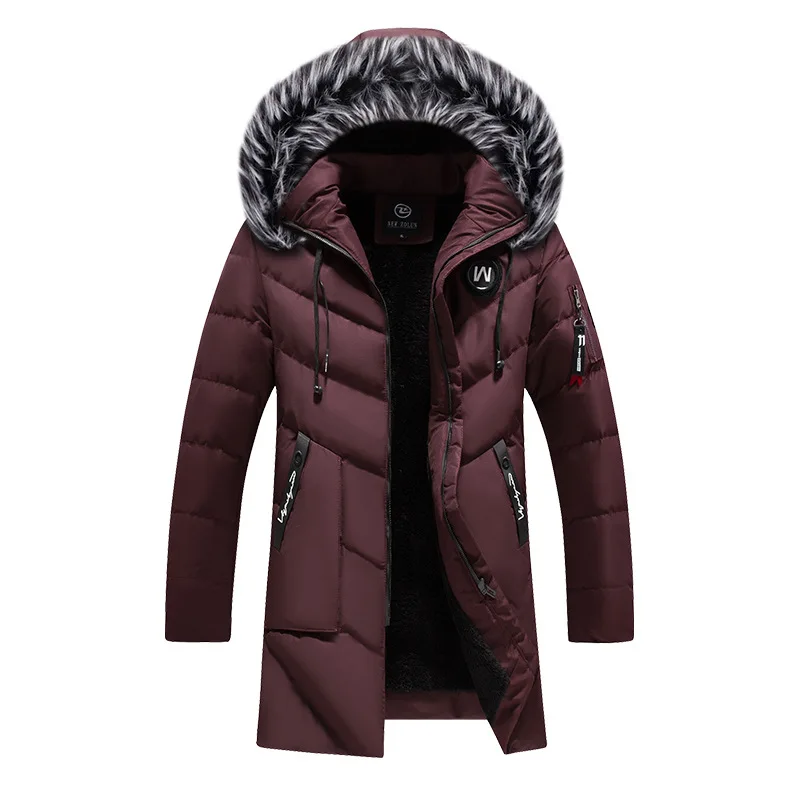 남성용 솔리드 코튼 아우터 코트 남성용 두꺼운 플리스  - Winter Clothing Brands 리뷰 및 가격