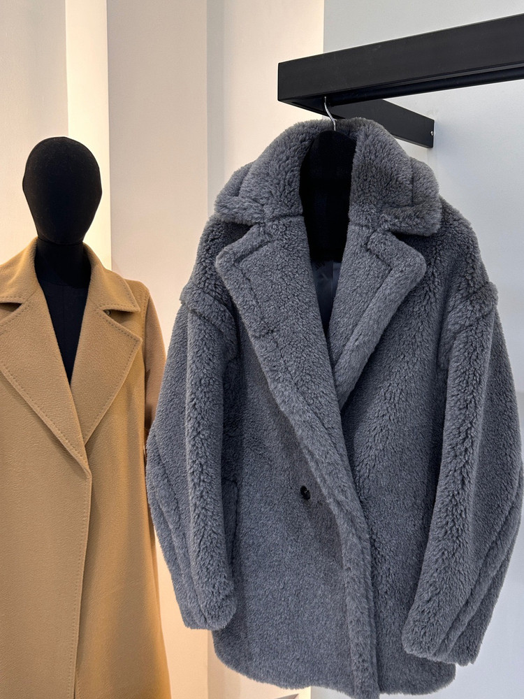 맥스 숏 테디 베어 코트 62% 알파카 26% 울 12 - Wool Blend Coat 리뷰 및 가격