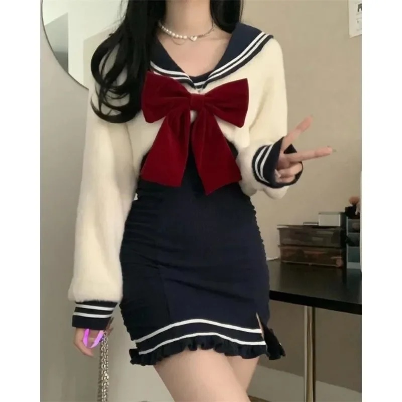 ♥   2026 새로운 가을 겨울 카와이 네이비 칼라  - Winter Clothing Looks 리뷰 및 가격