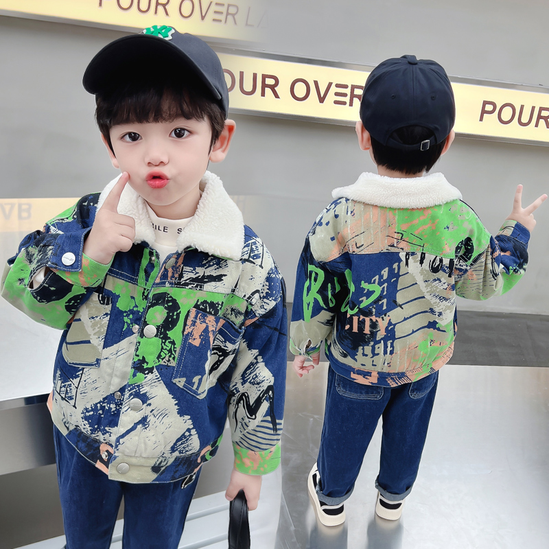 어린이 아기 따뜻한 데님 재킷 파카 코트 모피와 함께  - Winter Clothing Drawing For Kids 리뷰 및 가격