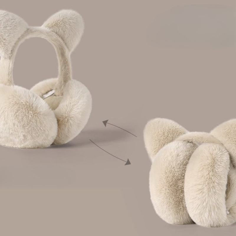 고양이 귀 접이식 귀마개 플러시 따뜻한 귀 덮개 휴대용 - Ear Muff Foldable 리뷰 및 가격