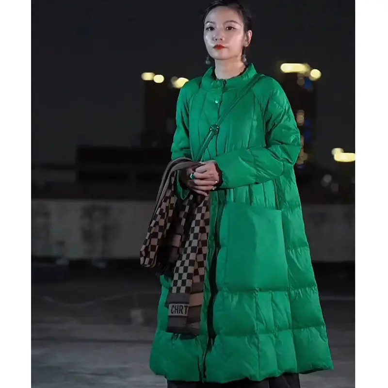 여성용 오버사이즈 롱 다운 재킷, 큰 포켓, 겨울 코트 - Winter Clothing Brands 리뷰 및 가격