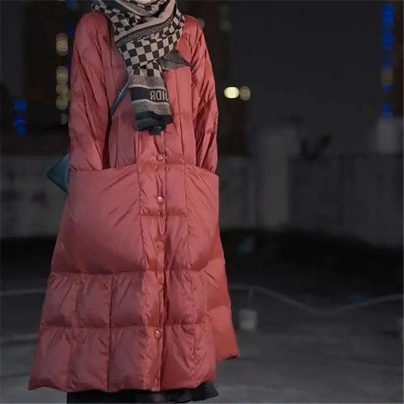 여성용 오버사이즈 롱 다운 재킷, 큰 포켓, 겨울 코트 - Winter Clothing Brands 리뷰 및 가격