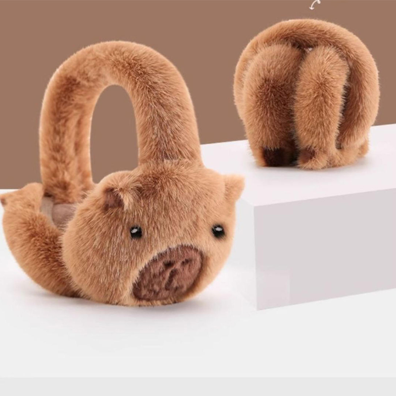 귀여운 카피발라 귀마개 만화 돌고래 플러시 접이식 귀마 - Ear Muff Foldable 리뷰 및 가격