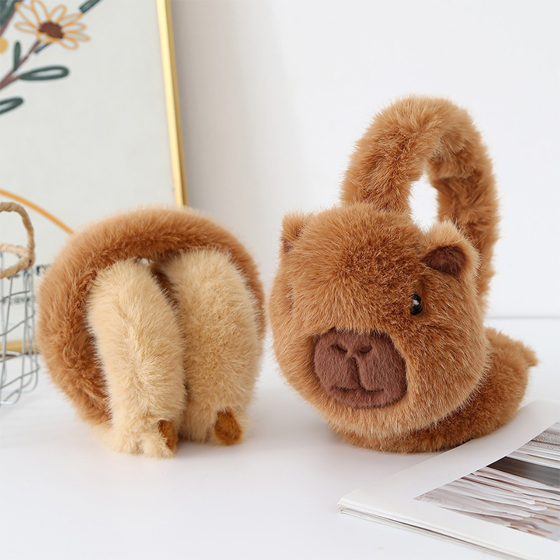귀여운 카피발라 귀마개 만화 돌고래 플러시 접이식 귀마 - Ear Muff Foldable 리뷰 및 가격