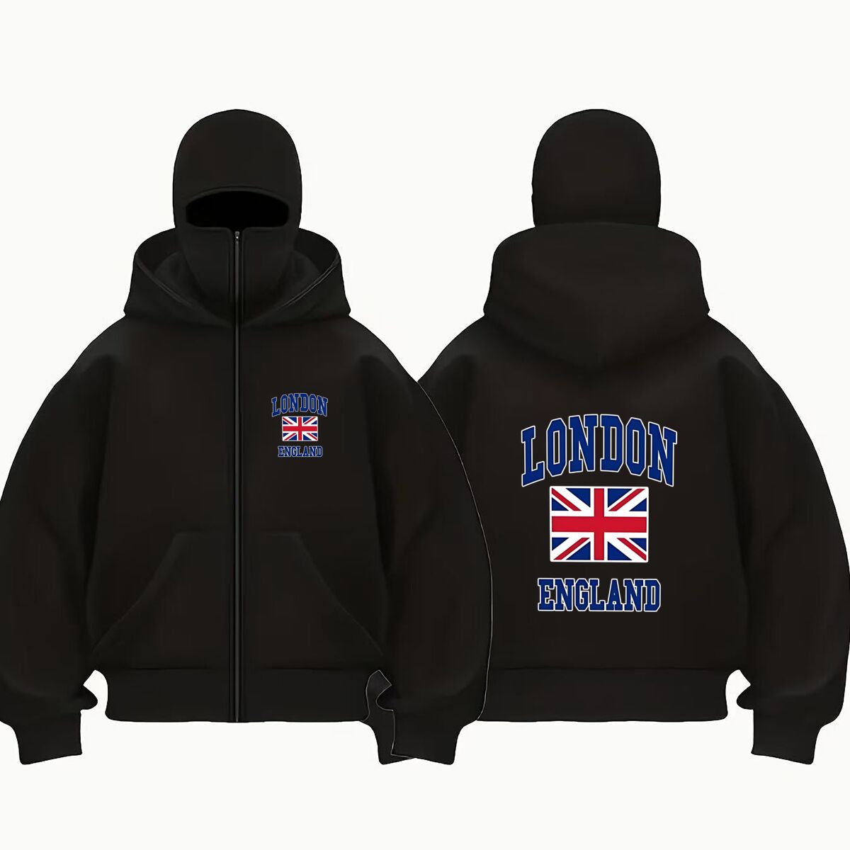 런던 잉글랜드 영국 프라이드 그래픽 유니섹스 더블 후드 - Winter Clothing London 리뷰 및 가격