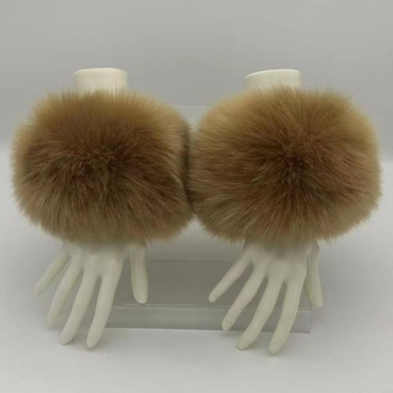 부드럽고 섬세한 y2k 모피 손목 워머스와 겨울 - Winter Clothing Accessories 리뷰 및 가격