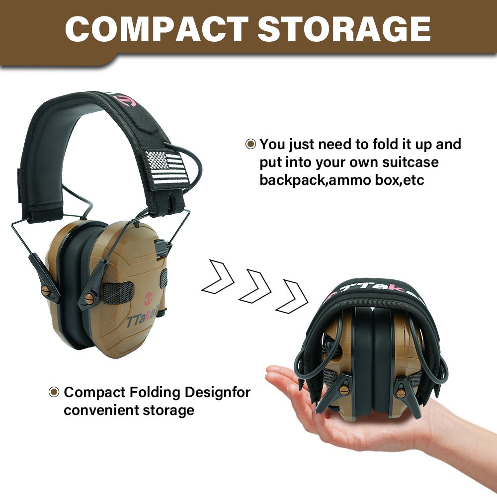 신형 W1/W3 접이식 전자 사격용 귀마개 소음 방지  - Ear Muff Foldable 리뷰 및 가격