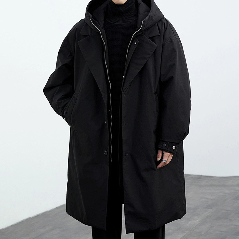 신상 겨울 한국 스타일 남성 트렌디 푸퍼룩 후드 미드  - Winter Clothing Looks 리뷰 및 가격